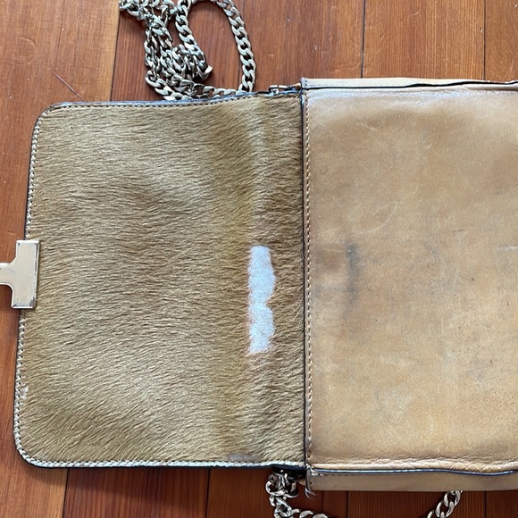 Loeffler Randall Camel Calfhair Crossbody Lock Bag - Picture 13 of 16